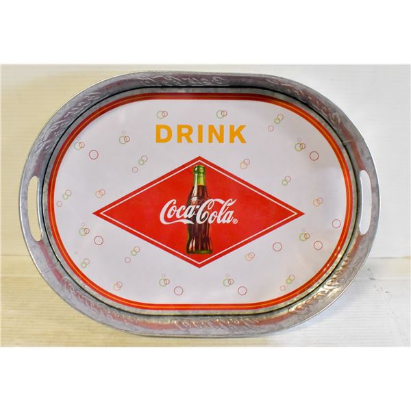 ALUMINUM OVAL COKE TRAY