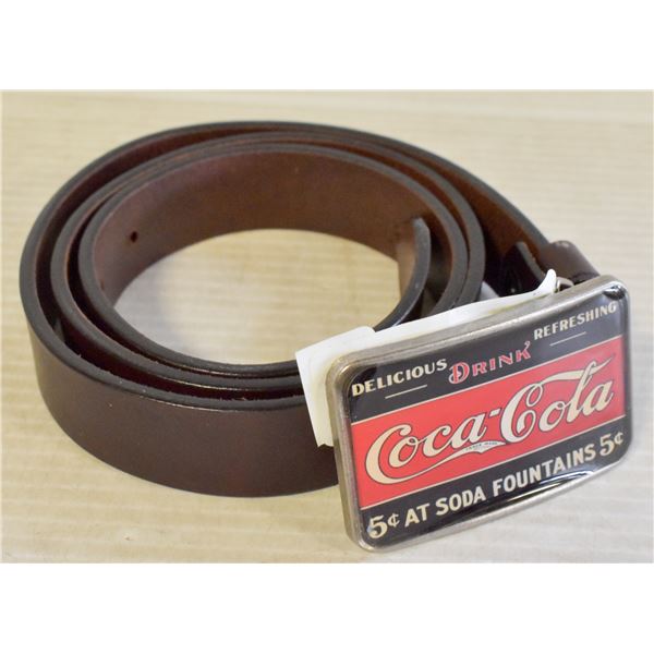 SIZ 38 BELT W/ COKE BUCKLE