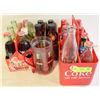Image 1 : 2 SEALED COKE BLAK BOTTLES AND CASE WITH OTHERS