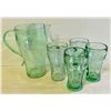 Image 1 : COKE PITCHER AND 4 GLASSES