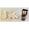 Image 1 : LOT OF VINTAGE 24KT GOLD TRIM DECOR ITEMS