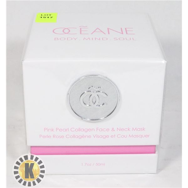 NEW OCEANE PINK PEARL COLLAGEN FACE & NECK MASK