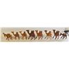 Image 1 : 8 X HAND CARVED EGYPTIAN WOOD CAMEL CARAVAN