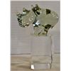 Image 1 : PAIR OF GLASS PAPERWEIGHTS - RHINO + ENCASED BOAT