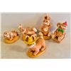 Image 1 : 5 X WOODCRAFT ENGLAND BUNNY RABBIT COLLECTION