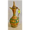 Image 1 : HAND MADE BRASS PITCHER WITH ENAMEL BEAD WORK