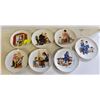 7 X NORMAN ROCKWELL LIMITED MINI PLATES