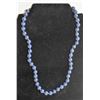 Image 1 : #240-NATURAL LAPIZ LAZULI NECKLACE 18"/8MM