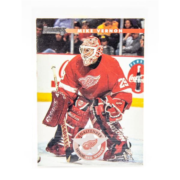 3) 1996 MIKE VERNON HOCKEY CARD