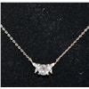 Image 1 : NEW STERLING SILVER NECKLACE W/ MOISSANITE + CZ