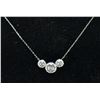 Image 1 : NEW STERLING SILVER NECKLACE W/ MOISSANITE + CZ