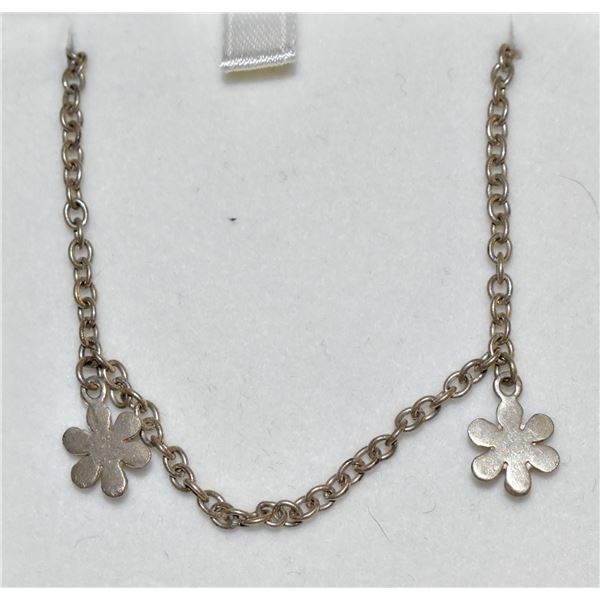 .925 SILVER 16 INCH NECKLACE WITH 2