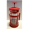 Image 1 : 1 LITER/ 33.8 FL.OZ FRENCH PRESS RED IN COLOUR