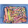 Image 1 : BIN OF WAX CRAYONS AND PENCIL CRAYONS