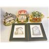 Image 1 : DECORATIVE/WHIMSICAL LOT OF TEA POTS/PRINTS