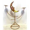 Image 1 : IRON METAL CRESCENT MOON CANDELABRA APPR 20 IN