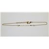 Image 1 : 9)  GOLD TONE 8" WITH 1.25 CHAIN EXTENDER BRACELE