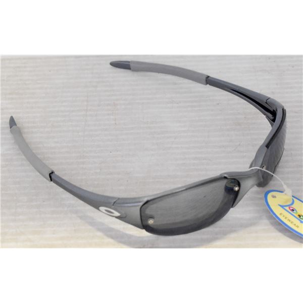 PAIR OF 2 TONE GREY REPLICA OAKLEY SUNGLASSES