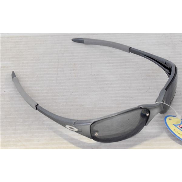 PAIR OF 2 TONE GREY REPLICA OAKLEY SUNGLASSES