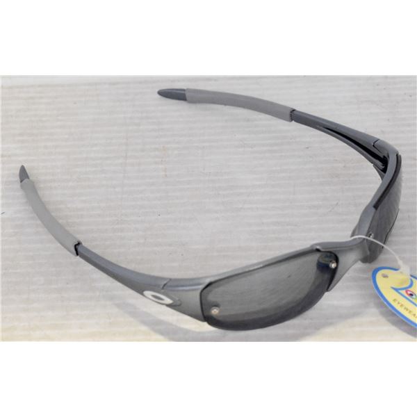 PAIR OF 2 TONE GREY REPLICA OAKLEY SUNGLASSES