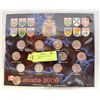 Image 1 : CANADA 2000 QUARTER SET ON CARD DISPLAY
