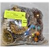 Image 1 : LARGE BAG OF JEWELRY FOR CRAFTS & WEAR