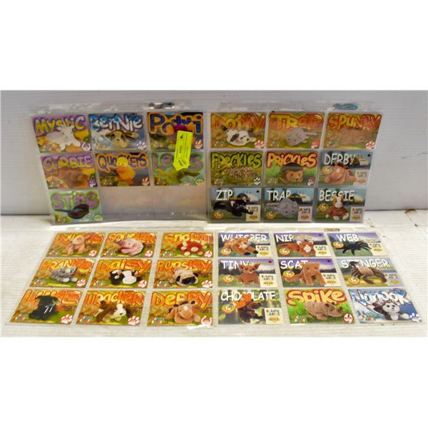 VINTAGE TY COLLECTORS CARDS IN SLEEVES COLLECTION