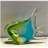 Image 1 : TALL BLUE AND GREEN ART GLASS FISH