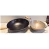 Image 1 : PAIR OF ASIAN WOKS ONE MEDIUM SIZE STEEL WOK ONE