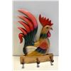 Image 1 : 15 INCH WOODEN ROOSTER COAT/TOWEL RACK