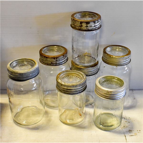 SELECTION OF CANNING JARS