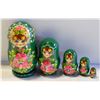 Image 1 : VINTAGE 5 PC NESTING DOLL SET