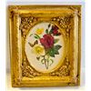 Image 1 : 14 X 16 ORNATE FLORAL PICTURE