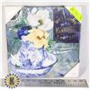 Image 1 : VINTAGE STYLE ART. FLOWERS IN WASH BASIN PITCHER