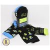Image 1 : NEW BOYS THREE PACK FUN PATTERN SOCKS