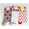 Image 1 : THREE PAIRS OF NEW MENS CANADA THEME SOCKS