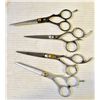 Image 1 : LOT OF 4 HAIR DRESSER SCISSORS SHEARS