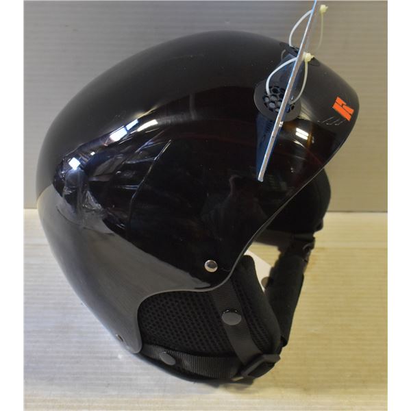 NEW BLACK SNOW HELMET