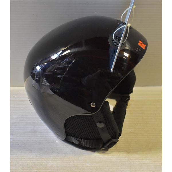 NEW BLACK SNOW HELMET