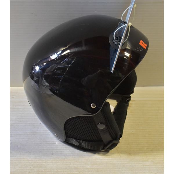 NEW BLACK SNOW HELMET