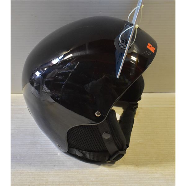 NEW BLACK SNOW HELMET