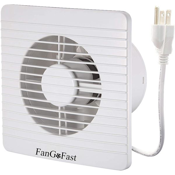 NEW 4 INCH BATHROOM FAN, WHITE, 100MM, 12W, 39CFM