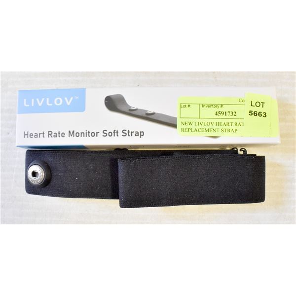 NEW LIVLOV HEART RATE MONITOR REPLACEMENT STRAP