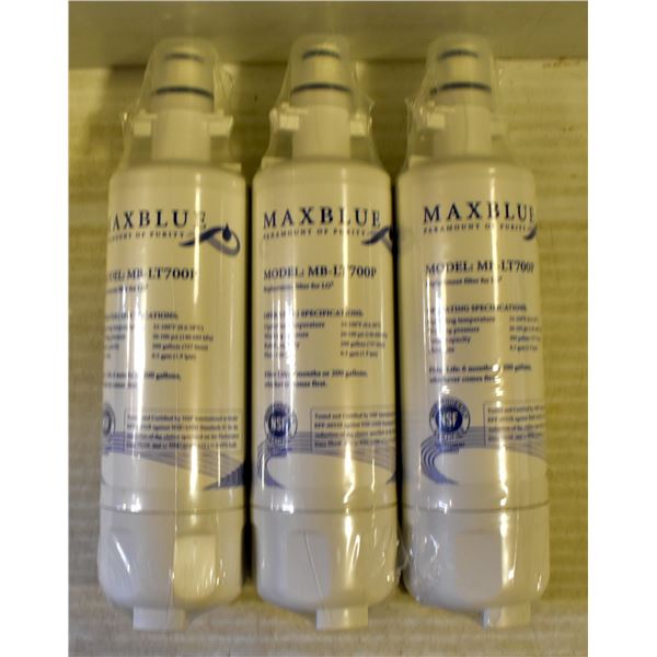 NEW 3 PACK OF MAXBLUE MB-LT700P WATER REPLACEMENT