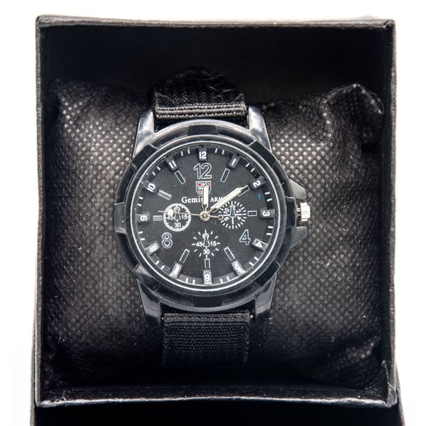 NEW GENIUS ARMY WATCH BLACK ON BLACK