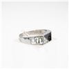 Image 2 : NEW MENS TITANIUM ALLOY CUBIC ZIRCONIA
