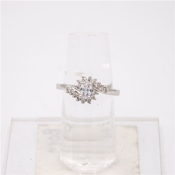 .925 STERLING SILVER NATURAL WHITE SAPPHIRE