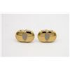 Image 1 : PAIR OF MEN'S GOLD AND SILVER TONE CUFFLINKS