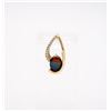 Image 1 : 14 KARAT YELLOW GOLD AMMOLITE AND DIAMOND PENDANT