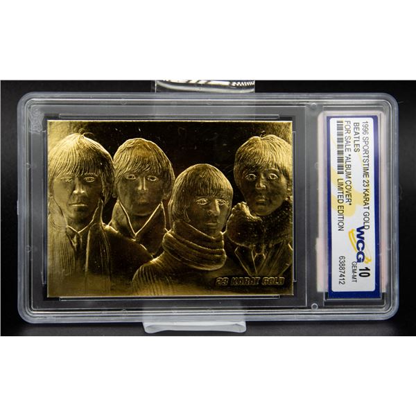 23 KARAT GOLD FOIL BEATLES ALBUM COVER CARD